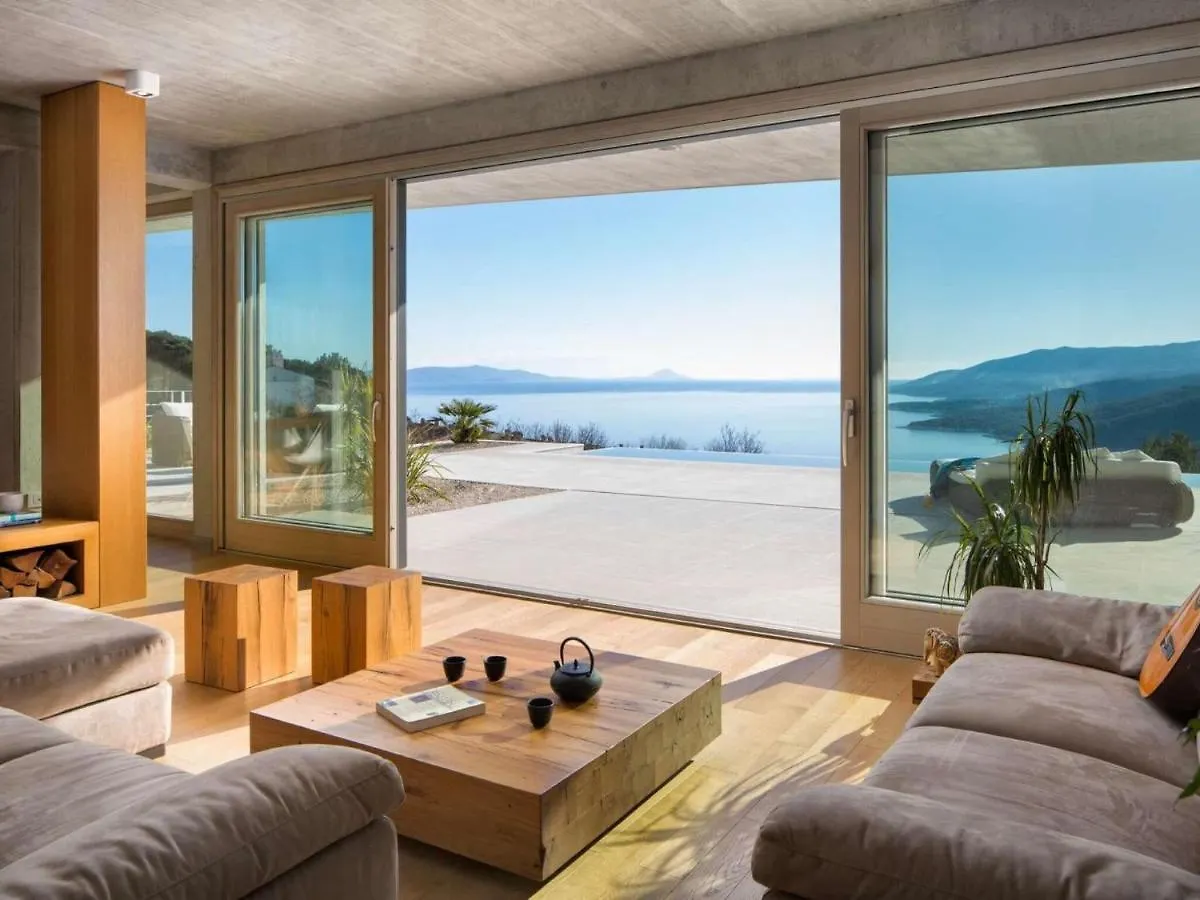 Design Villa In Rabac With Sea-View, Sauna, Private Pool 別荘