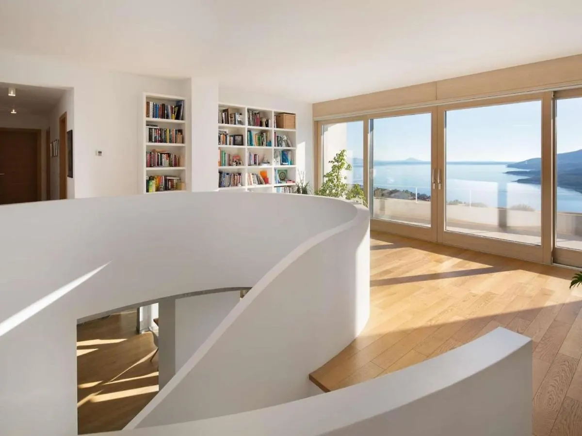 Design Villa In Rabac With Sea-View, Sauna, Private Pool
