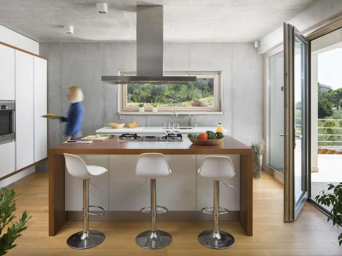 Design Villa In Rabac With Sea-View, Sauna, Private Pool 別荘