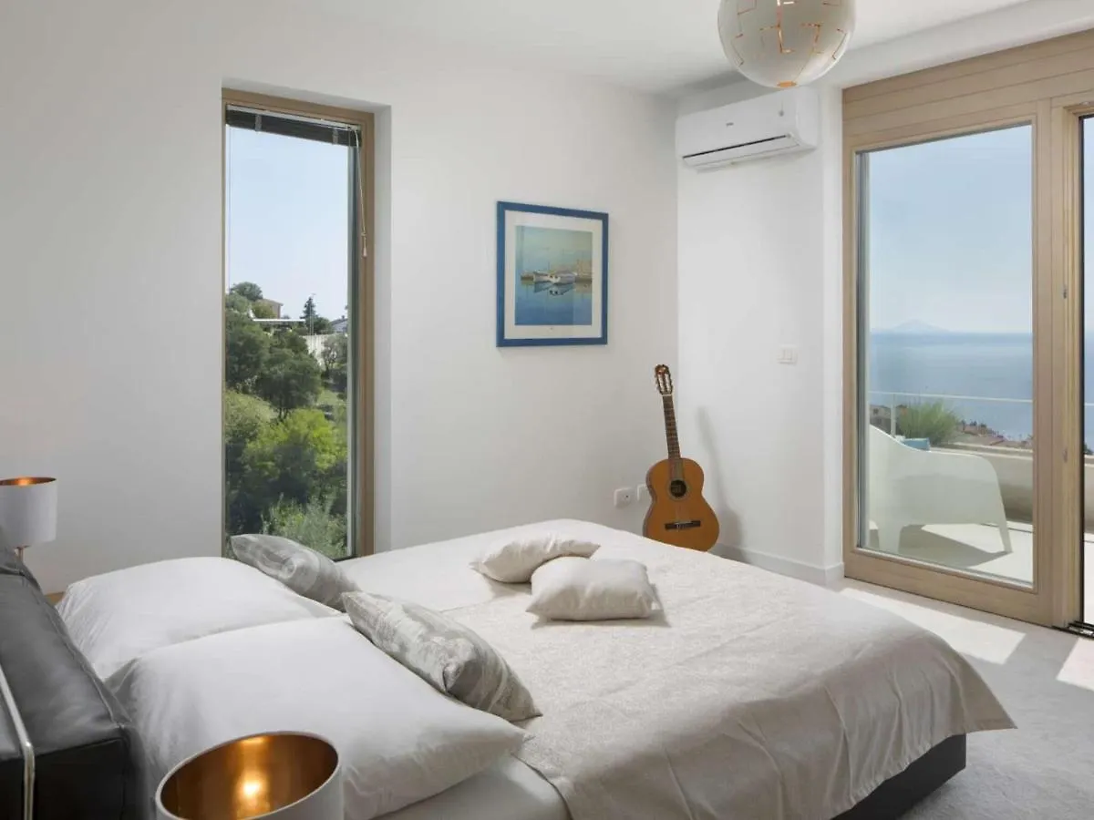 Design Villa In Rabac With Sea-View, Sauna, Private Pool 0*,